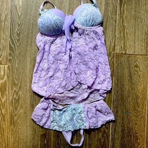 Apt 9 Lavender, Lacey Lingerie Set